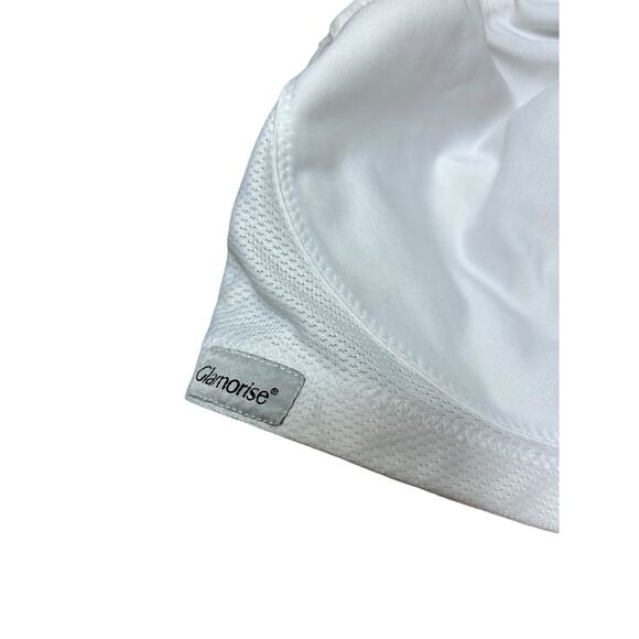 Glamorise MagicLift Seamless Sports Bra Sz 44G White Wireless Moisture Wicking - Picture 2 of 5